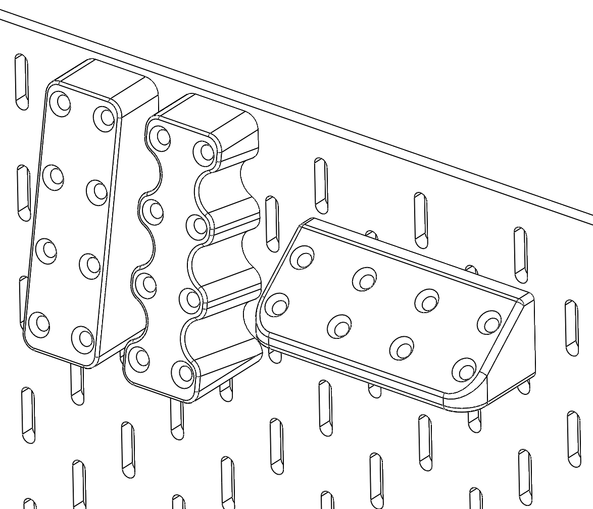 Giá đỡ Skadis [4x Sạc USB] - Phiên bản Type-A cập nhật
