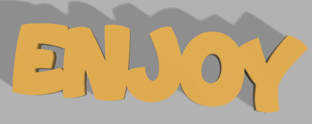 Chữ "Enjoy" Trang Trí