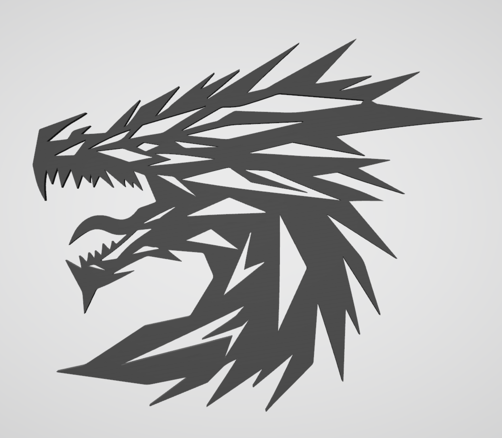 Hình Bóng Rồng Trang Trí Treo Tường