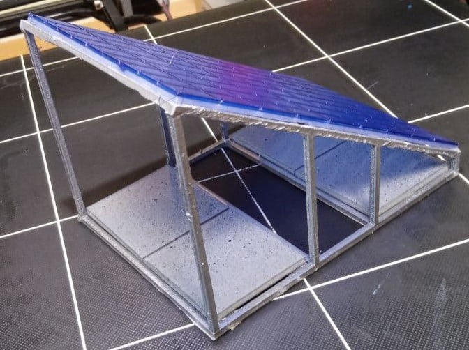 Mô Hình Tấm Pin Năng Lượng Mặt Trời Tỷ Lệ 1:100