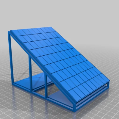 Mô Hình Tấm Pin Năng Lượng Mặt Trời Tỷ Lệ 1:100