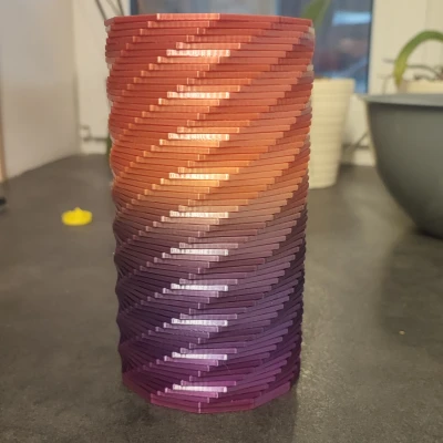 Mẫu In 3D Lọ Hoa Xoắn Ốc