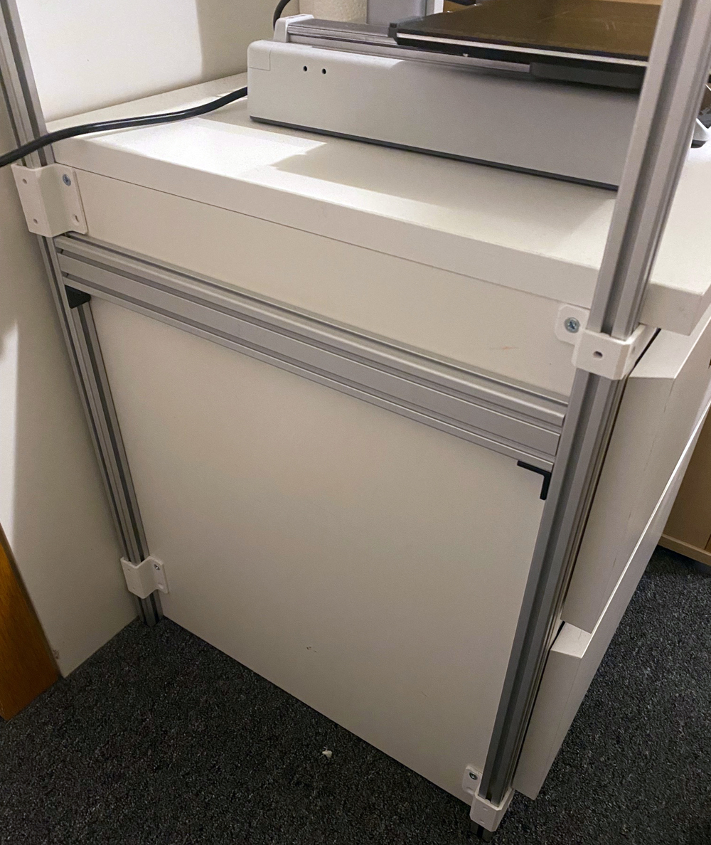 Giá đỡ IKEA MALM cho profile 20x20mm / Kệ máy in DIY