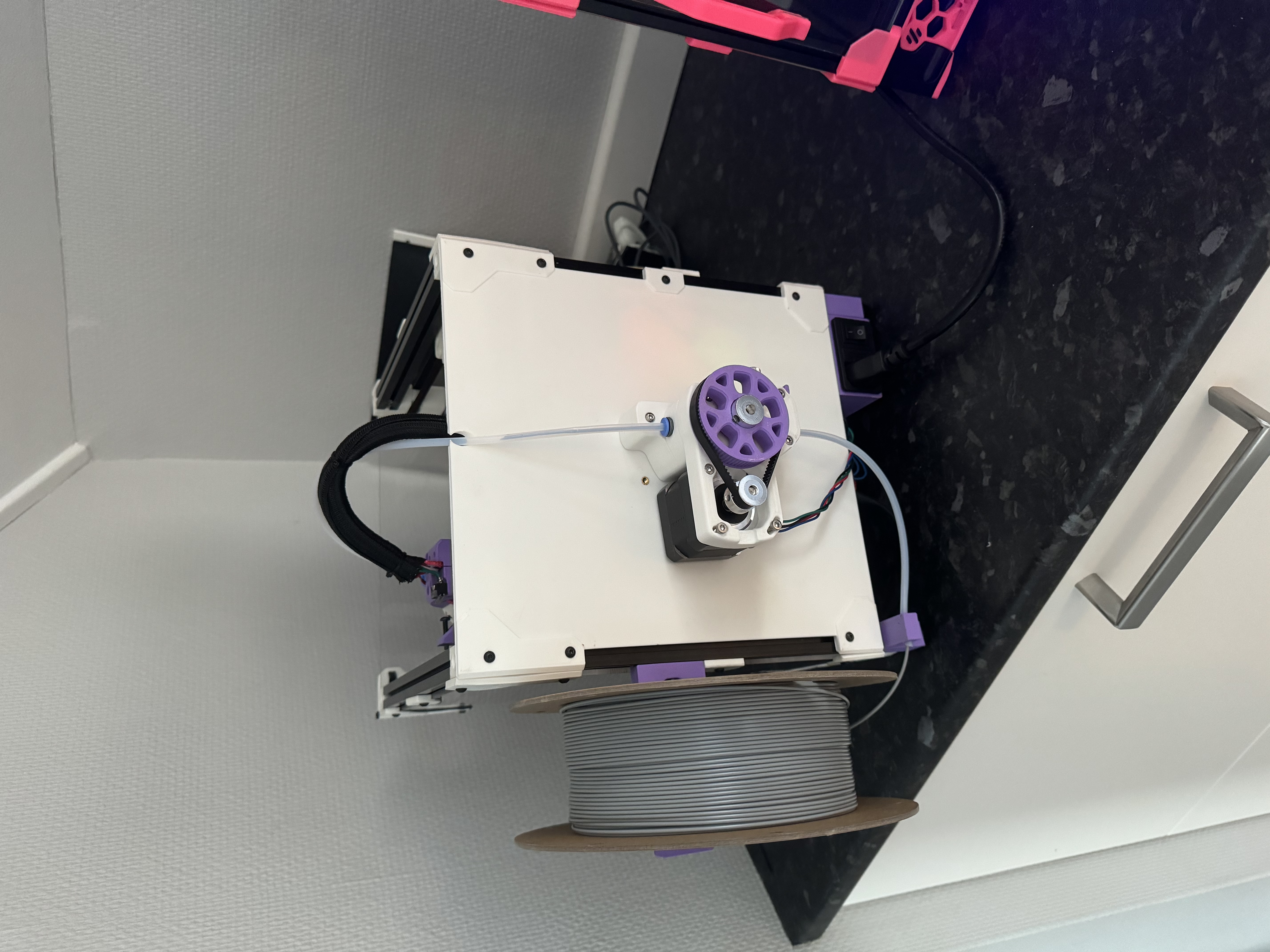 Tấm Lưng Có Đồng Hồ Quả Quýt và Gá Lắp Extruder M4 cho Voron V0.1