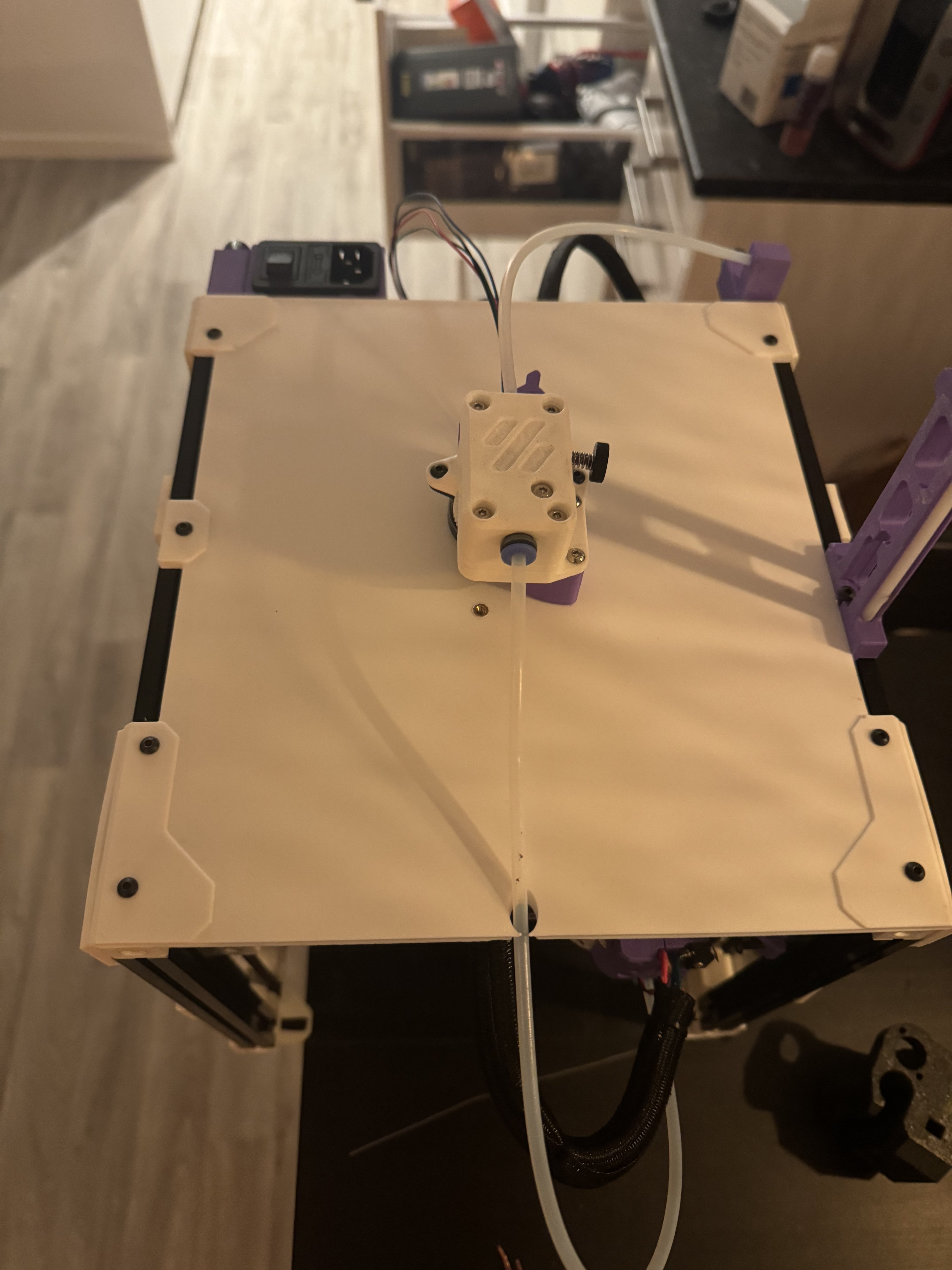 Tấm Lưng Có Đồng Hồ Quả Quýt và Gá Lắp Extruder M4 cho Voron V0.1