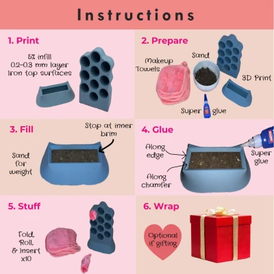 Giá Đỡ Khăn Trang Điểm 10 Khe Cắm