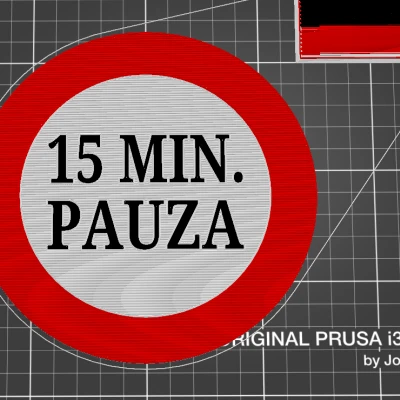 Biển Báo 15 Phút Nghỉ MMU, Nhiều Màu