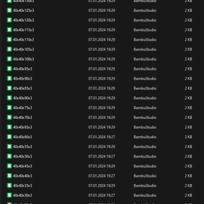 Hộp đơn giản - 8000 kích thước - 40x40x10mm đến 150x150x150mm - Thành dày 4mm