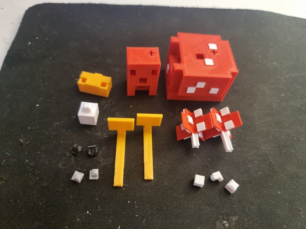 Mô hình Minecraft Cluckshroom Lắp Ghép