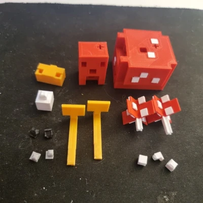 Mô hình Minecraft Cluckshroom Lắp Ghép