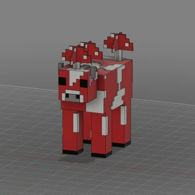 Mô hình Nấm Mooshroom Minecraft