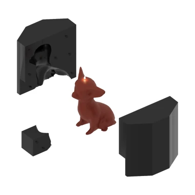 Khuôn Nến Chihuahua