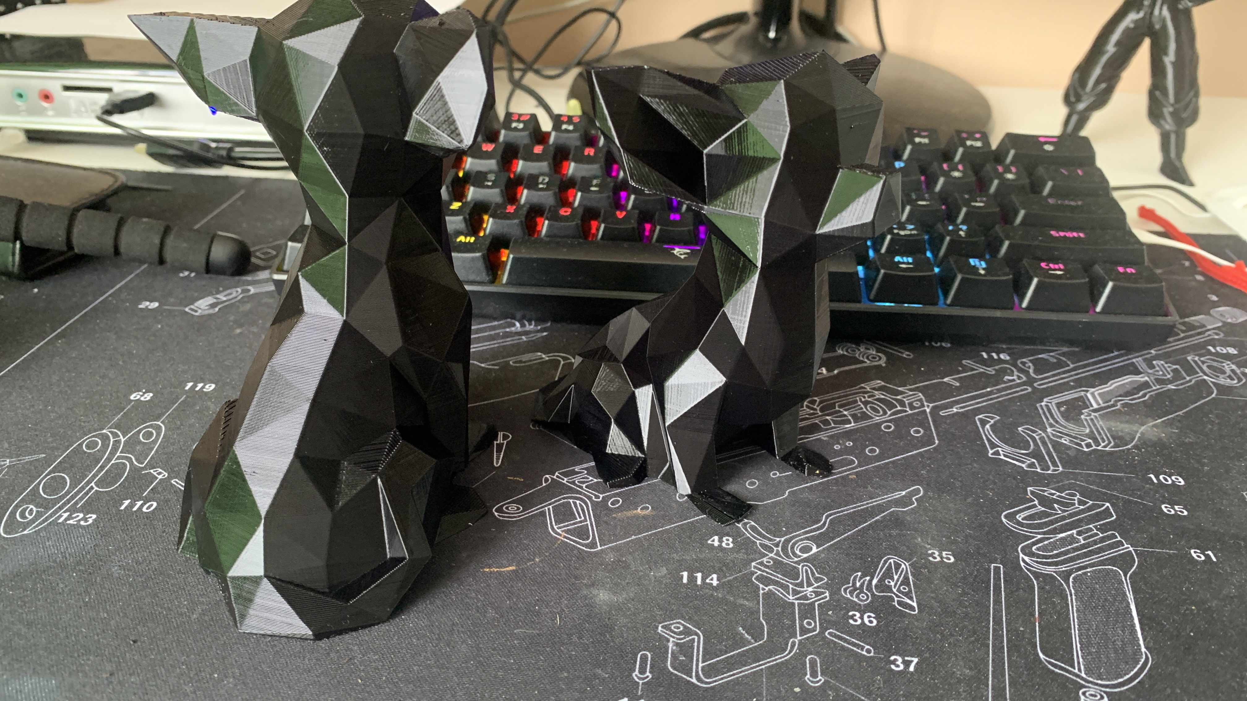 Čivava - Mẫu chihuahua Low Poly (Trang Trí)(Không Cần Support!) ĐÃ SỬA