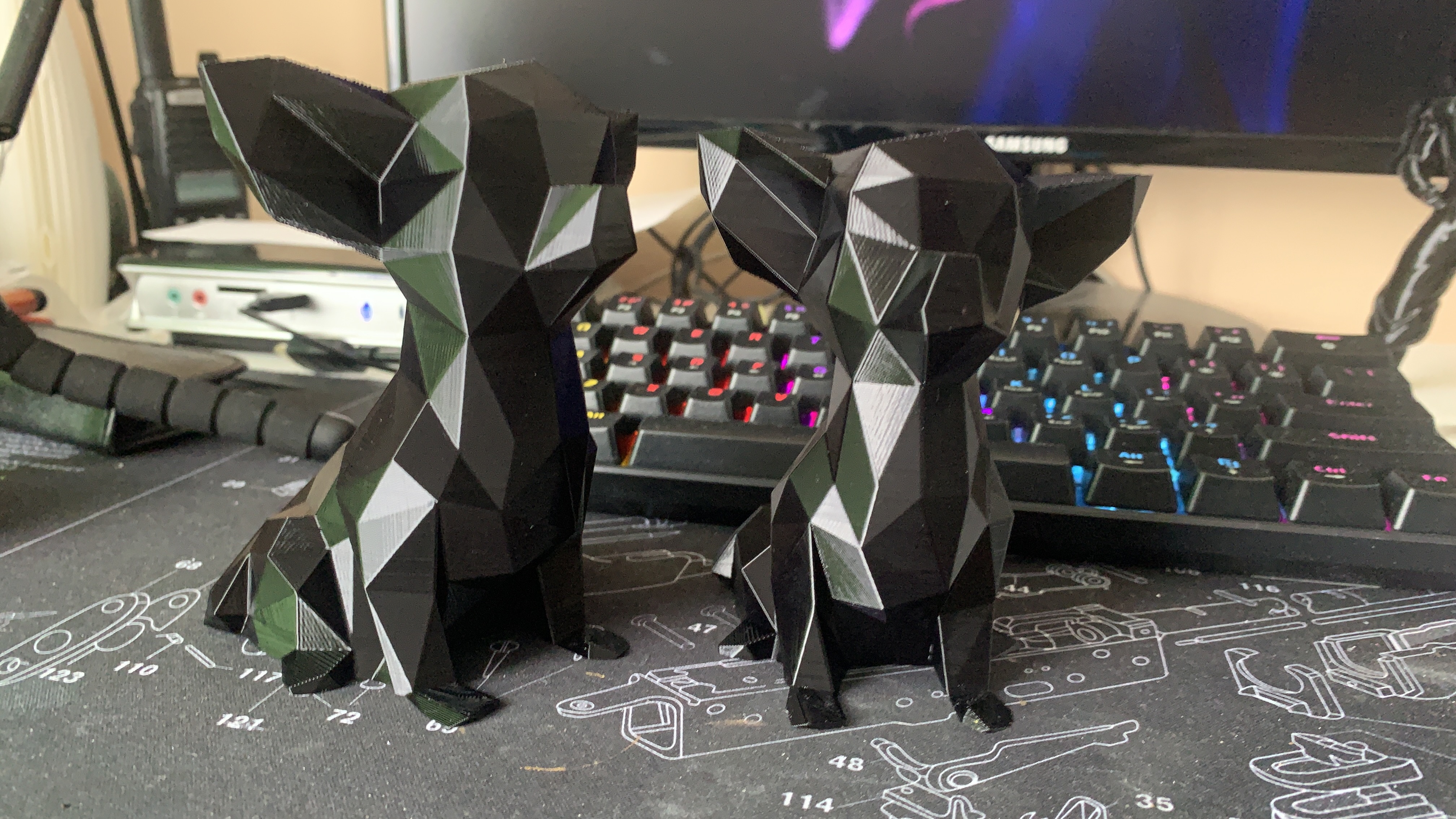 Čivava - Mẫu chihuahua Low Poly (Trang Trí)(Không Cần Support!) ĐÃ SỬA