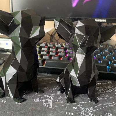 Čivava - Mẫu chihuahua Low Poly (Trang Trí)(Không Cần Support!) ĐÃ SỬA