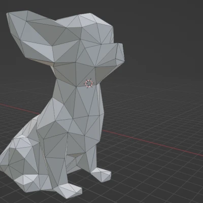 Čivava - Mẫu chihuahua Low Poly (Trang Trí)(Không Cần Support!) ĐÃ SỬA
