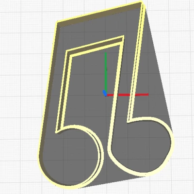 Khuôn Cắt Bánh Hình Nốt Nhạc Tám