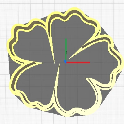 Khuôn Cắt Bánh Hoa Dâm Bụt