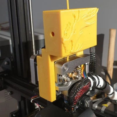 Giá đỡ cảm biến hết dây cho Ender 3V2 với đầu đùn Unitak3D