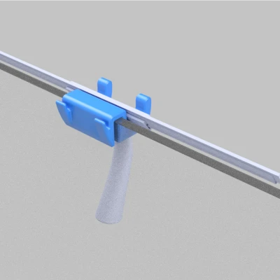 Giá Đỡ Gạt Kính Phòng Tắm Kiêm Móc Treo Khăn