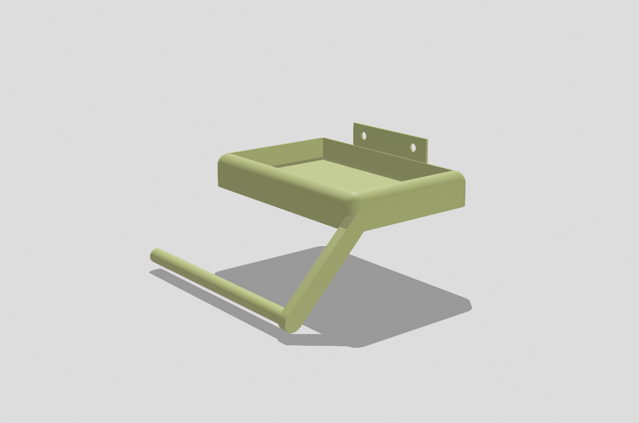 Móc Treo Khăn Kiêm Chỗ Để Xà Bông 2 Trong 1 (V2)