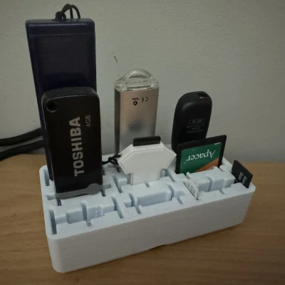 Kệ Đựng Đa Năng Gridfinity: USB, SD, SDMicro