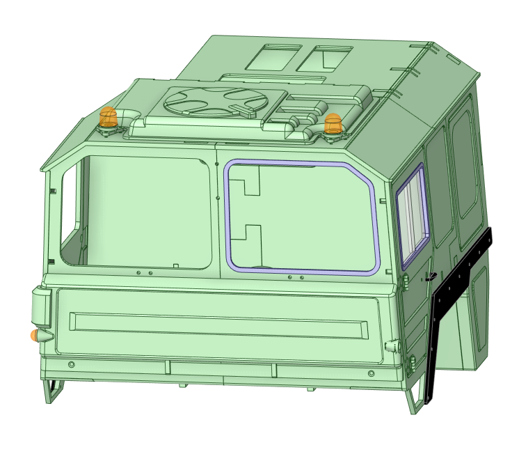Cabin xe tải MAN tỉ lệ 1/10