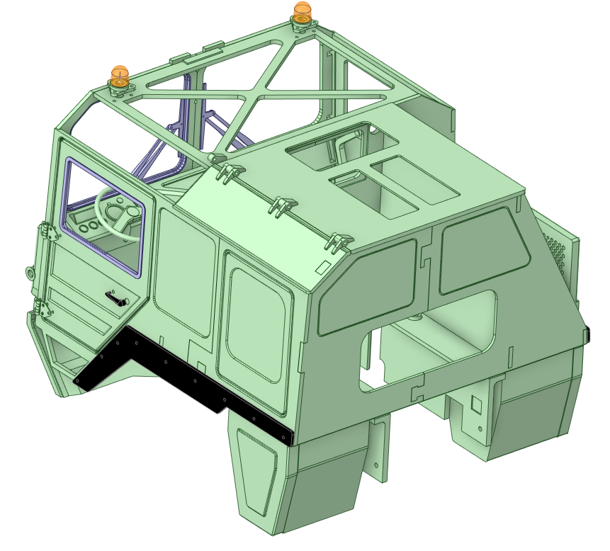 Cabin xe tải MAN tỉ lệ 1/10