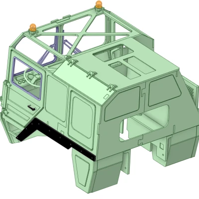 Cabin xe tải MAN tỉ lệ 1/10