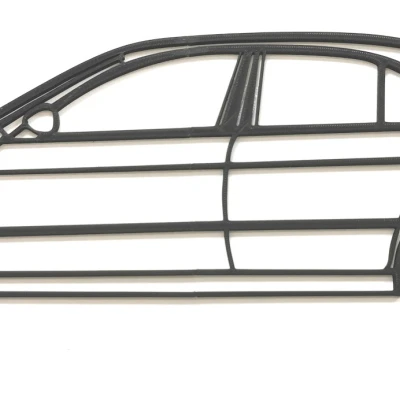 Tranh Treo Tường Hình Bóng BMW 5 Series E39/5 Series Với Biểu Tượng 5xx