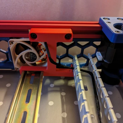 Giá đỡ ống luồn dây cáp, quạt Noctua A6 cho Trident Mod Điện tử Đảo ngược