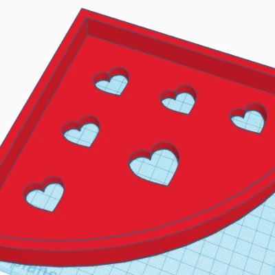 Kệ góc phòng tắm có trái tim