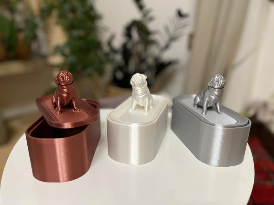 Hộp đựng trang sức hình pug