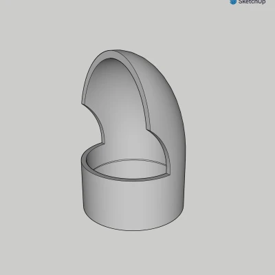 Ống Dẫn Vụn Gỗ Máy Bào Dewalt 734 (90 độ)