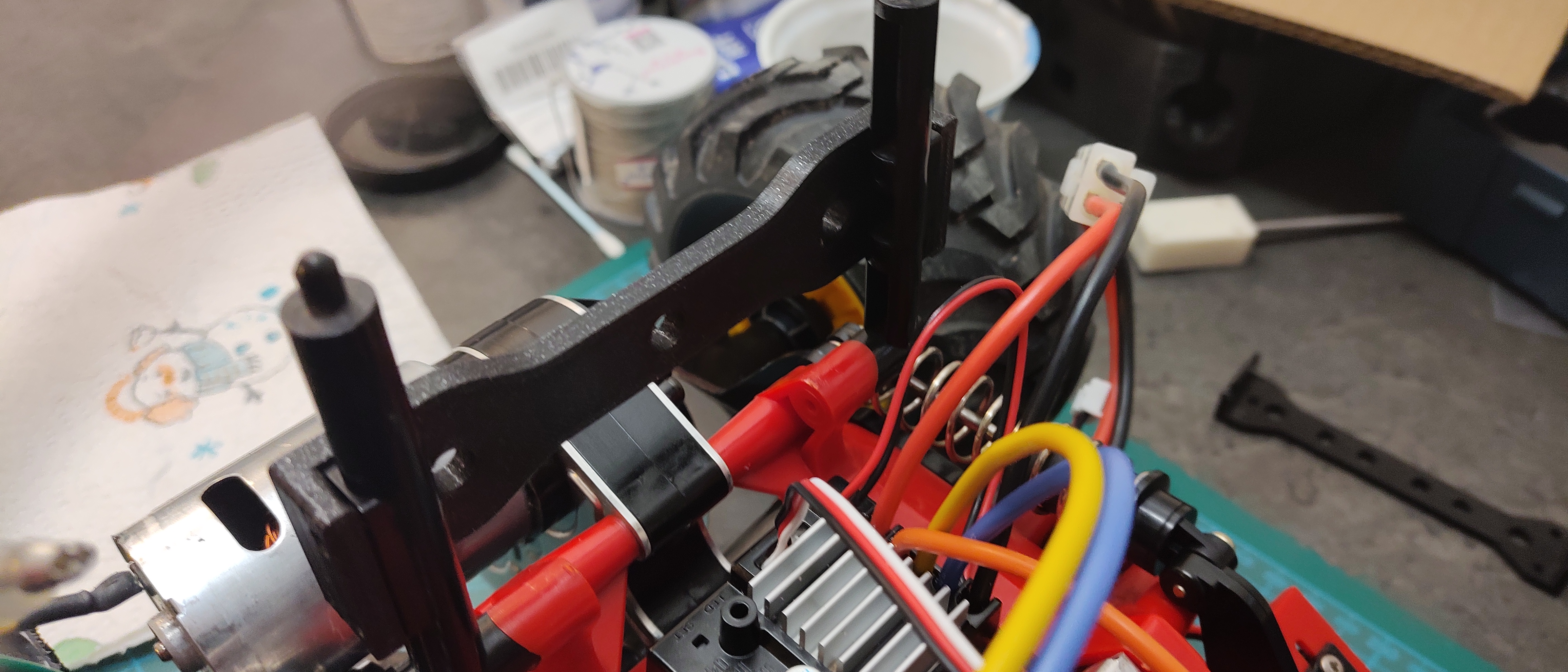 Thanh Ngang Giữ Thân Xe Tamiya Blackfoot / Monster Beetle (Part G1)