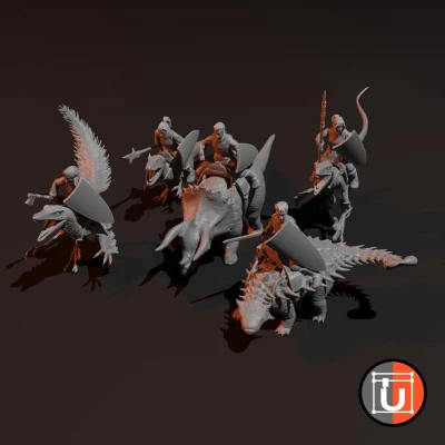 Wood Elf Dinosaur Riders - Kỵ sĩ tộc Tiên Rừng cưỡi khủng long