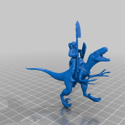 Wood Elf Dinosaur Riders - Kỵ sĩ tộc Tiên Rừng cưỡi khủng long