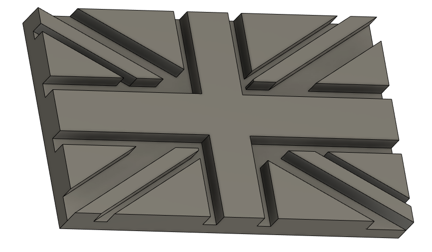 Huy Hiệu Cờ Anh Quốc Liên Hiệp Anh - Union Jack 3D