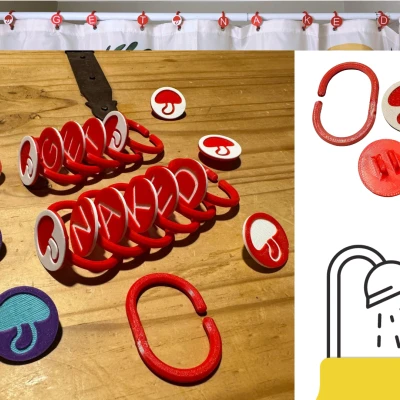 Móc Treo Rèm Phòng Tắm & Khuôn Tùy Chỉnh Được