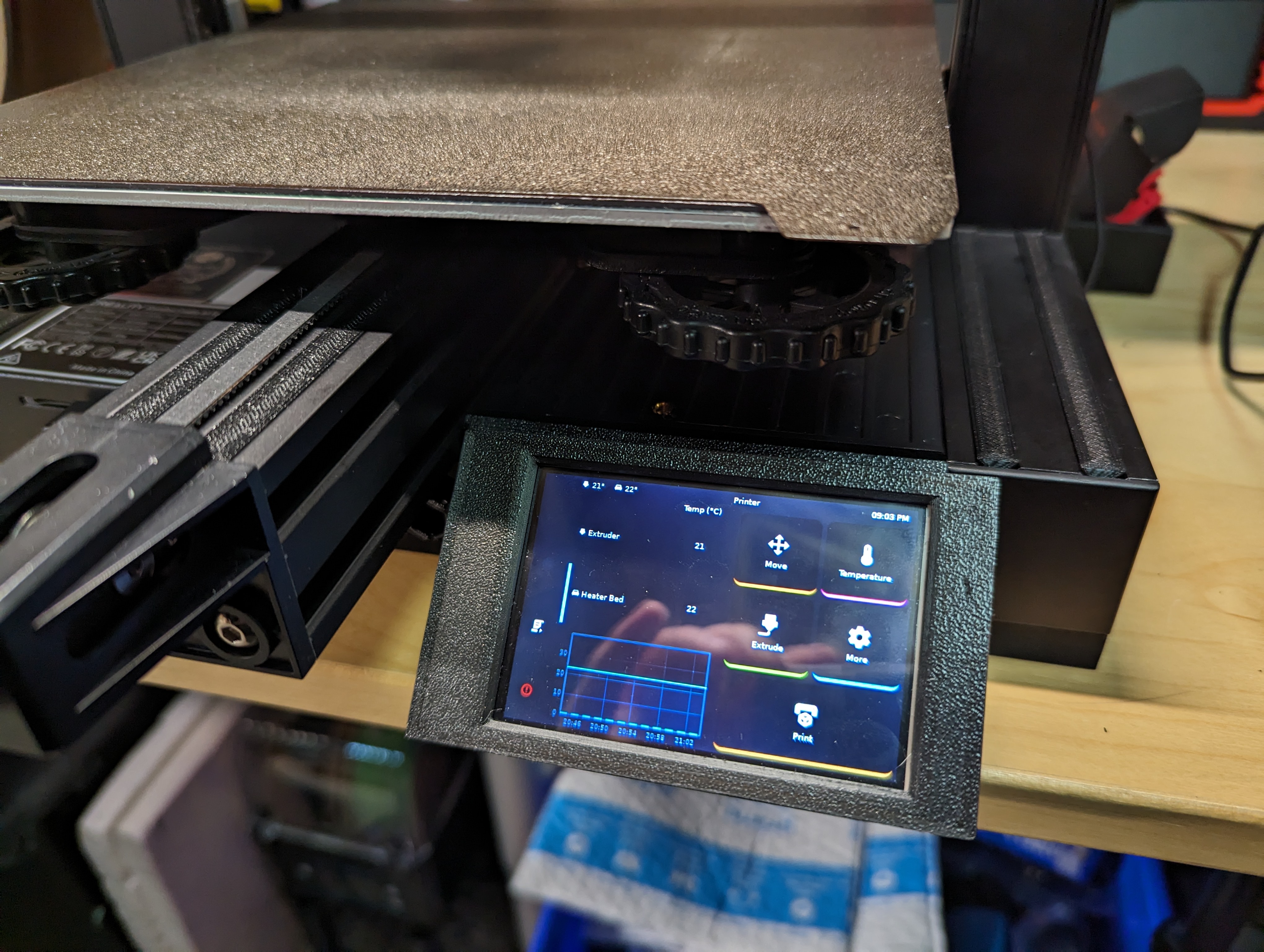 Ngăn kéo và Gắn Màn Hình Pi cho Ender 3v2