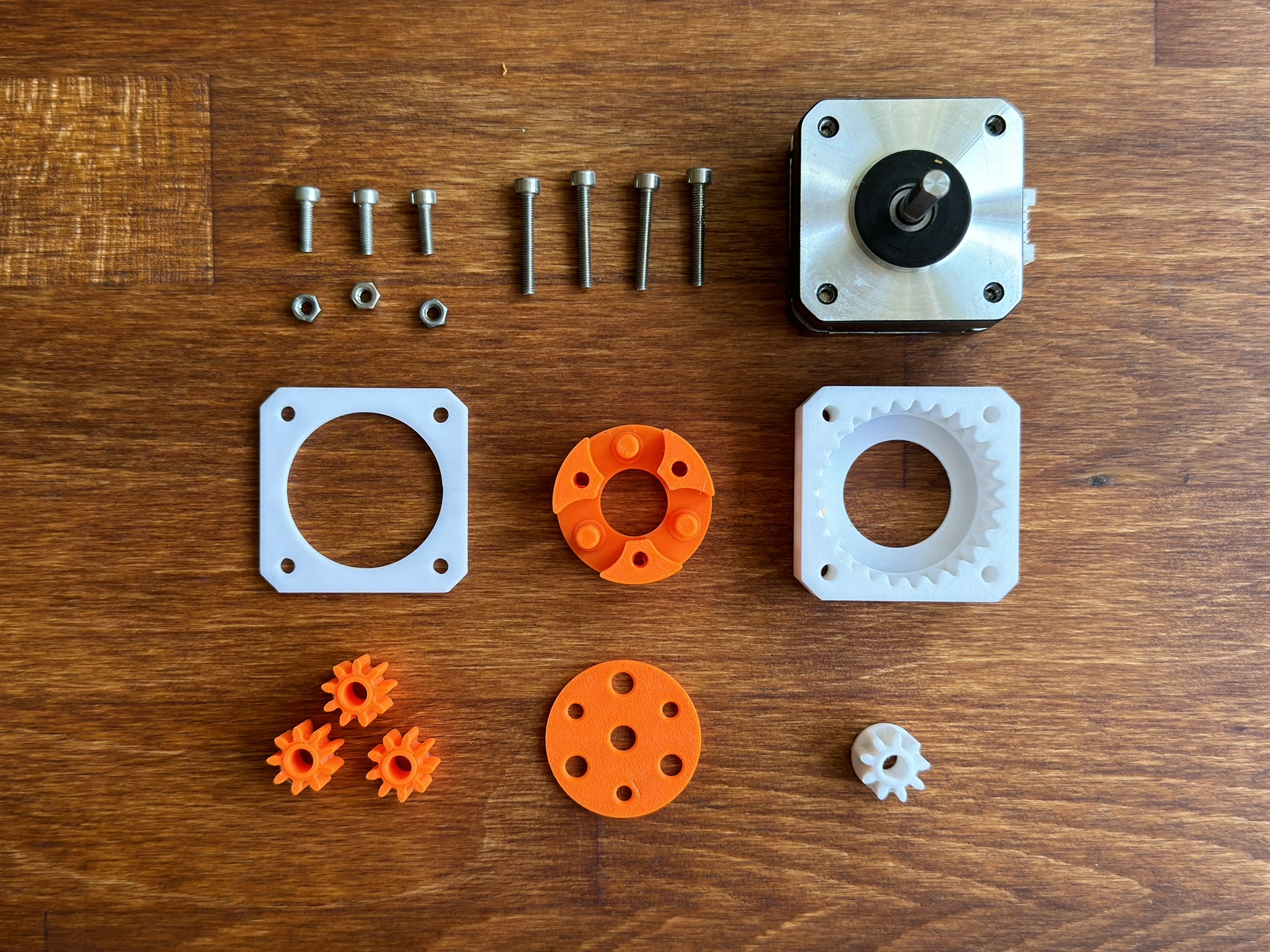 Hộp số hành tinh nhỏ gọn cho Nema17 - Tỷ số truyền 4:1 (f3d cho adapter)