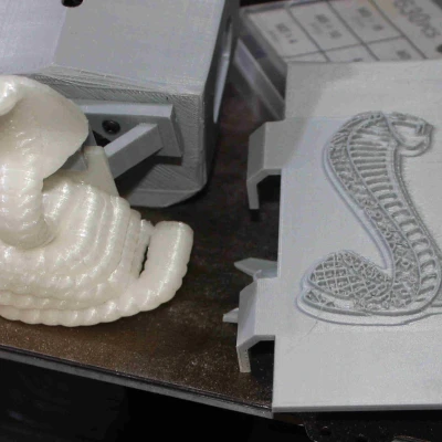 Trang Trí Đầu Dẫn Nhựa Hình Rắn Hổ Mang Cho Anycubic Kobra