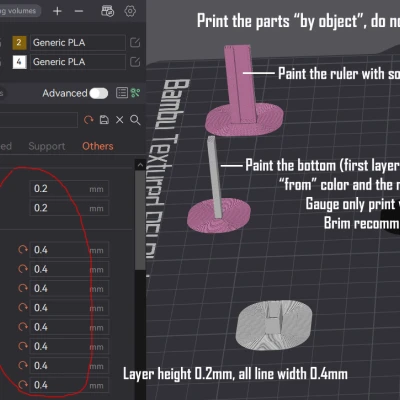 Thước Đo Lượng Xả Thải Bambu Lab AMS