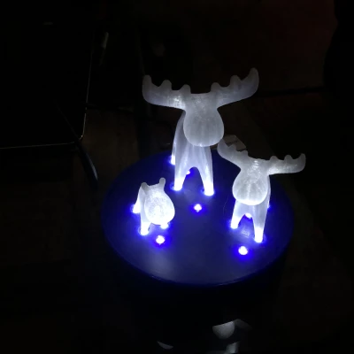 Chân đế Đèn Trang trí Hươu Tự Làm