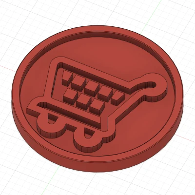 Thêm một mẫu đồng Euro nữa (dùng cho xe đẩy mua hàng)