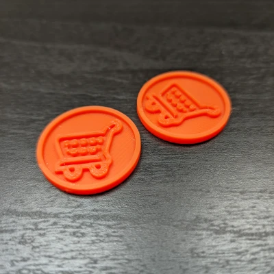 Thêm một mẫu đồng Euro nữa (dùng cho xe đẩy mua hàng)