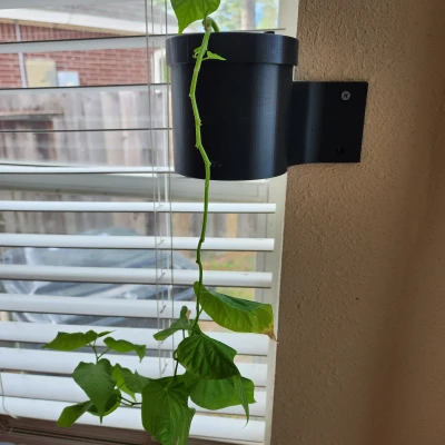 Chậu Trồng Cây Thủy Canh Kratky Gắn Góc