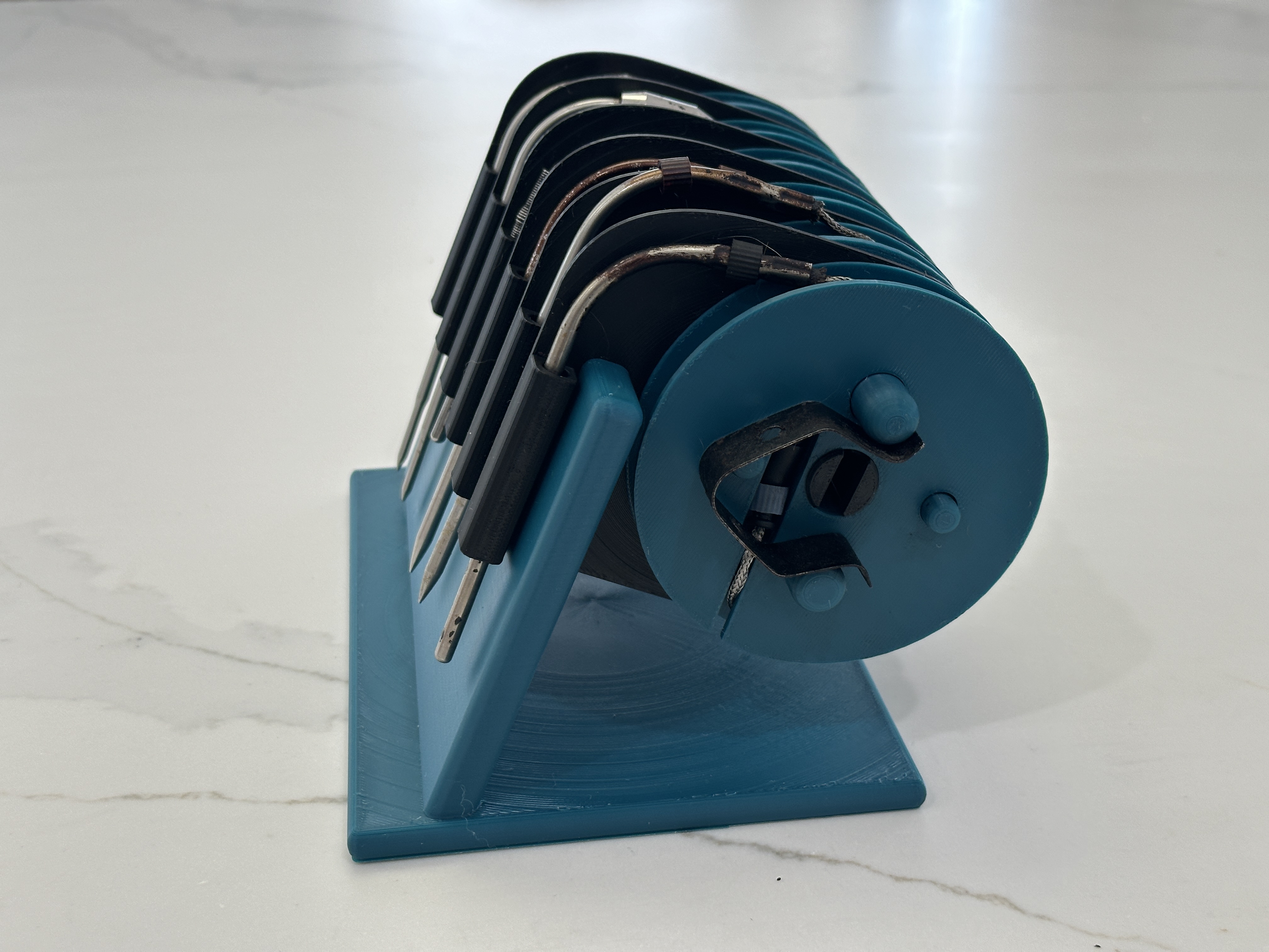 Kệ đựng cuộn dây dò nhiệt BBQ xoay