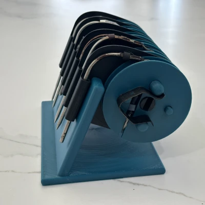 Kệ đựng cuộn dây dò nhiệt BBQ xoay