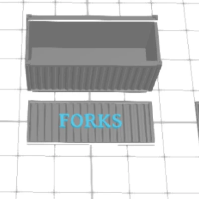 Khuôn Dao Nĩa Hình Container Vận Chuyển